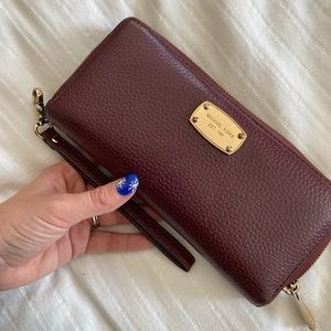 Michael Kors maroon wallet